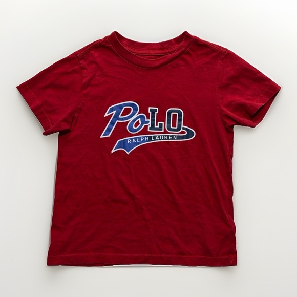 Polo Ralph Lauren Other - Polo Ralph Lauren Boys 5 Graphic Red Cotton Short Sleeve T Shirt Preppy Casual